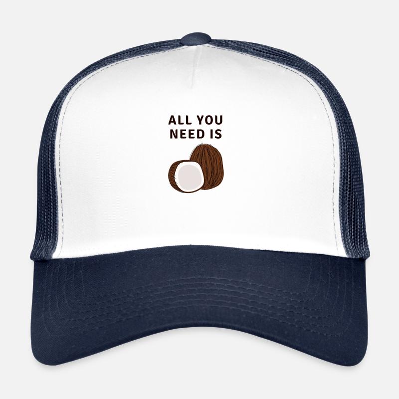 All You Need Is Coconuts Kokosnuss Trucker Cap