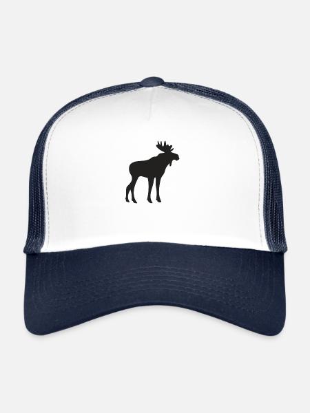 Moose - Trucker Cap - white/navy - Front