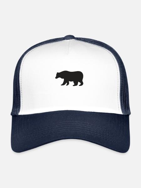 Bear - Trucker Cap - white/navy