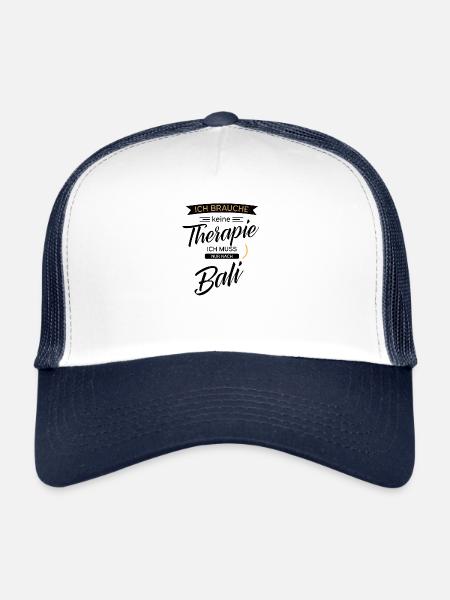 Bali - Casquette trucker  - blanc/marine - Devant