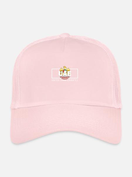 United Arab Emirates gift UAE emblem - Trucker Cap - pale pink - Front