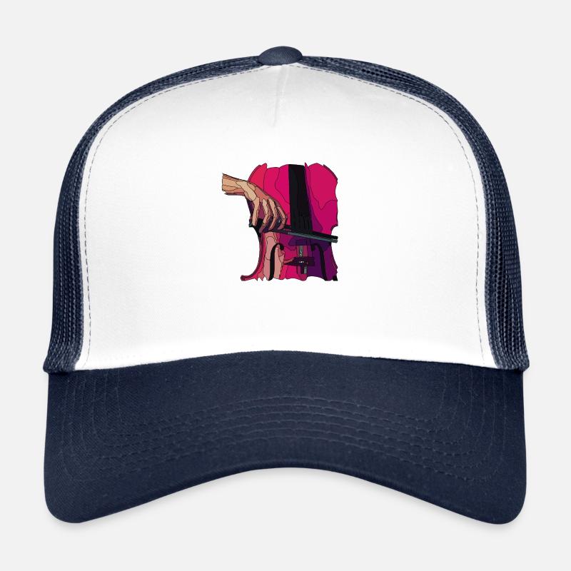 cello3 - Trucker Cap - white/navy