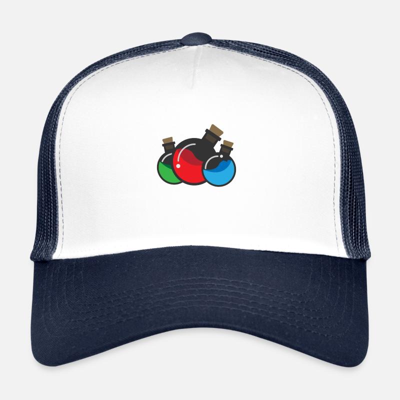 Flat Design - Chemie Experiment - Idée cadeau Casquette trucker 