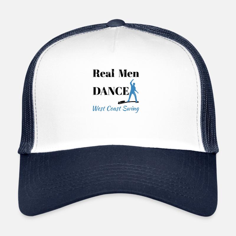 Real Men West Coast Swing WCS Gift Dancing Trucker Cap