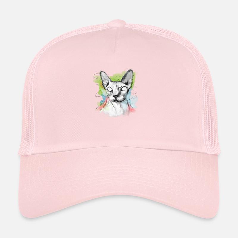 Sphinx cat nude cat sketch Trucker Cap