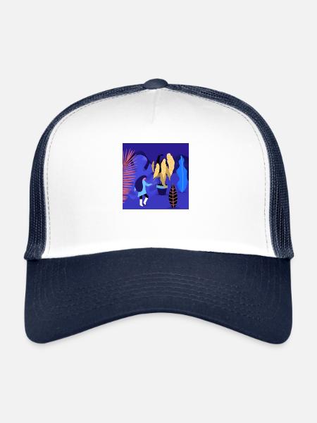 magic plants - Trucker Cap - white/navy - Front