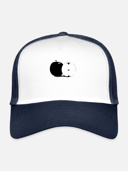 Pomme - Casquette trucker  - blanc/marine - Devant