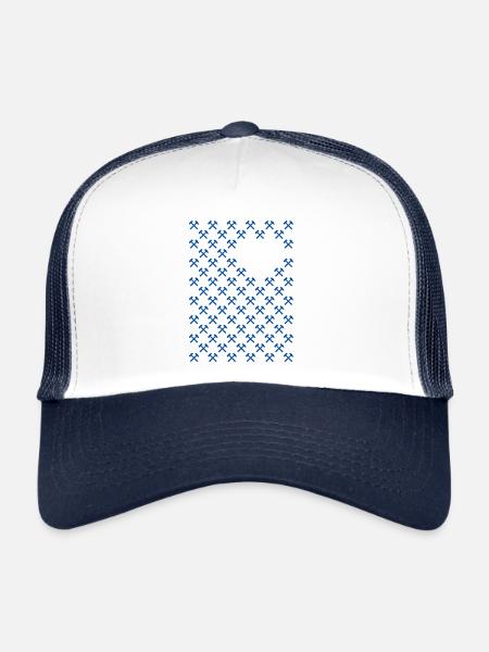 Ruhr area love - Trucker Cap - white/navy - Front