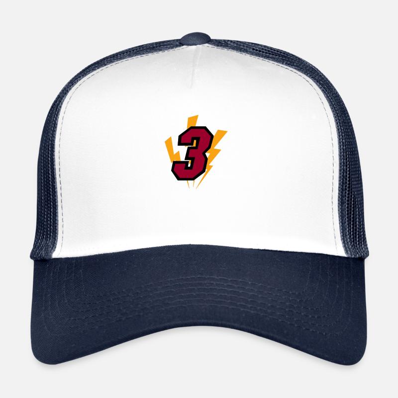 Basket-ball numéro 3 Casquette trucker 
