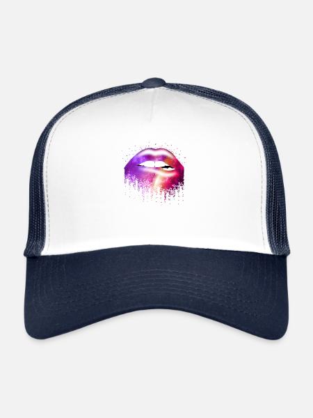 Galaxy Lip - Trucker Cap - white/navy - Front