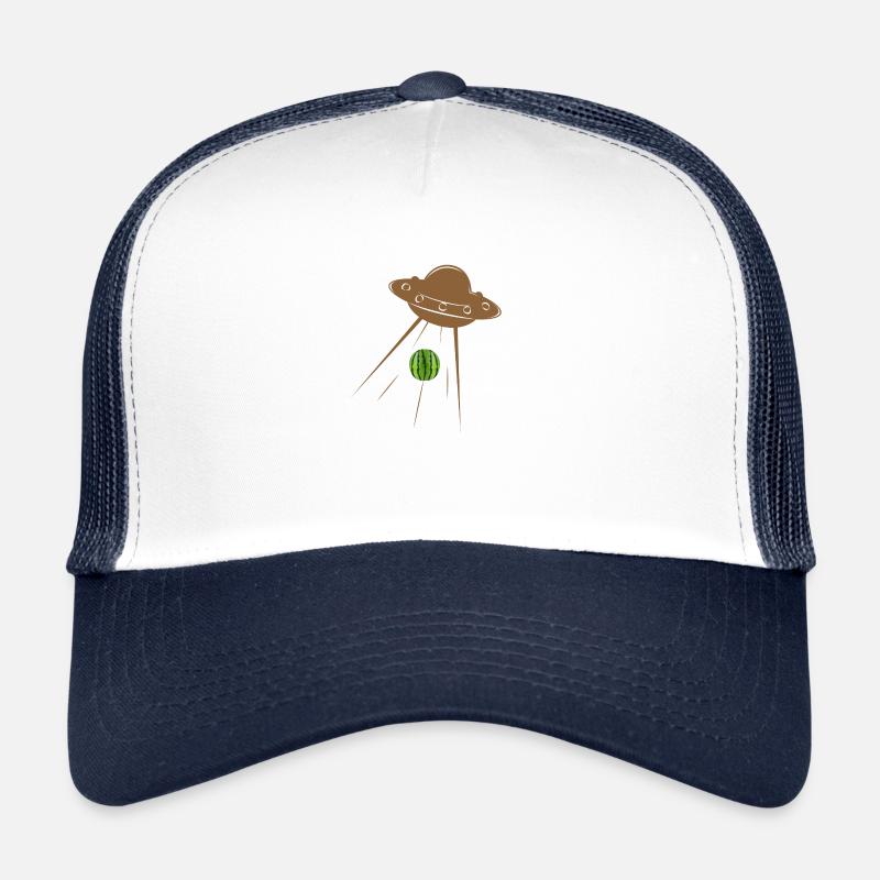 UFO Wants A Watermelon Why The Aliens Visited Us Trucker Cap