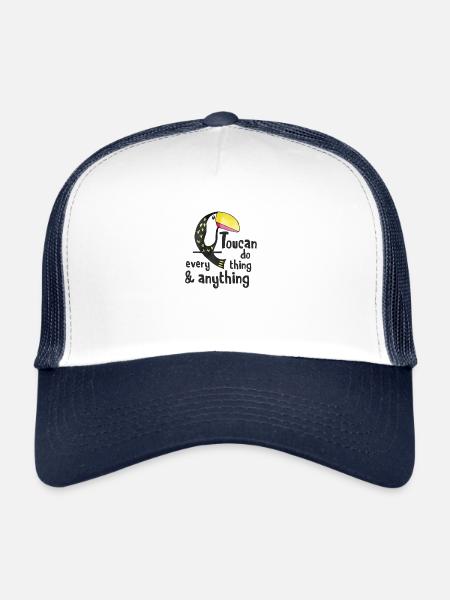 Toucan Do Everything and Anything - Trucker Cap - white/navy - Front