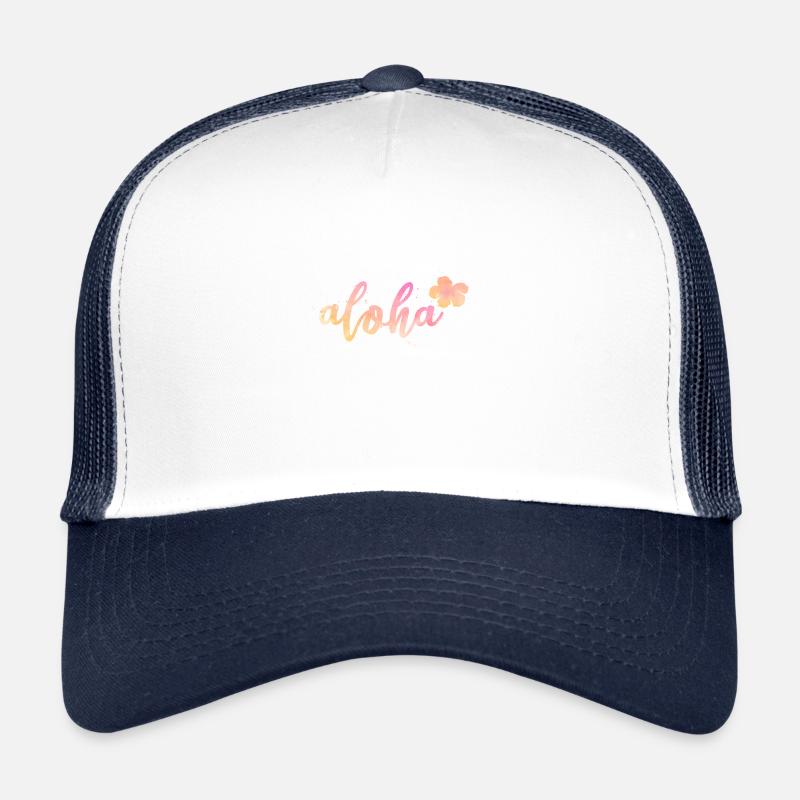 Aloha - Trucker Cap - Weiß/Navy