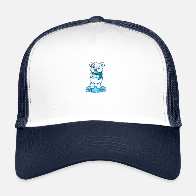 Hug me 'cuz I'm freezing Trucker Cap