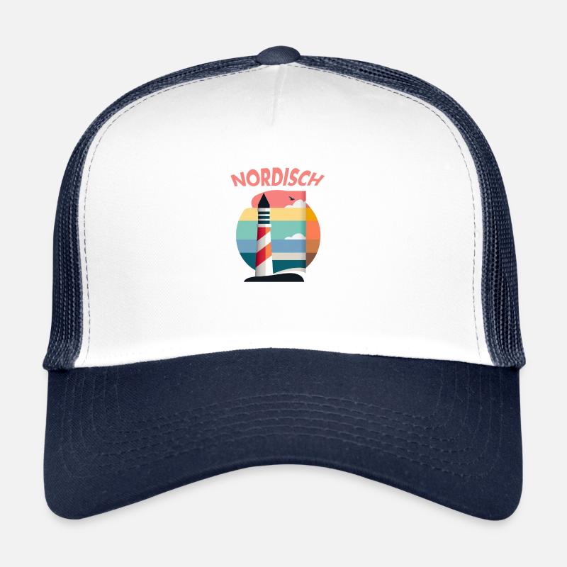 Nordisch! Leuchtturm, Möwe Trucker Cap
