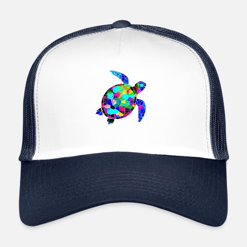 Sea Turtle - Trucker Cap - Weiß/Navy