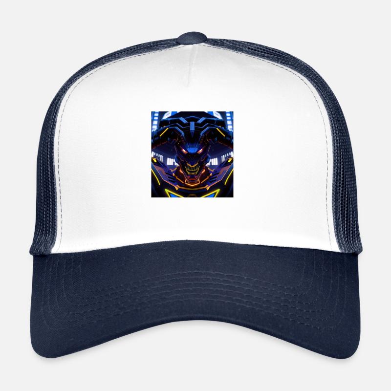 Cyberpunk - Trucker Cap - Weiß/Navy