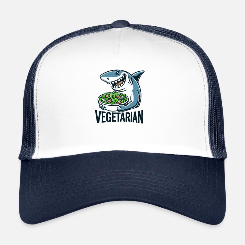 Vegetarian shark Trucker Cap