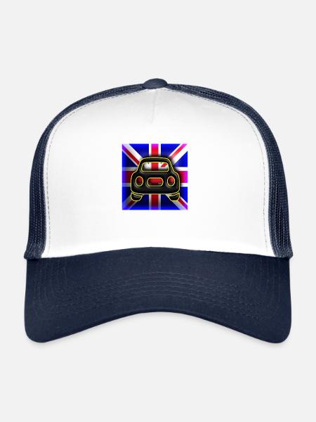 Union Jack Black Cab - Trucker Cap - white/navy - Front