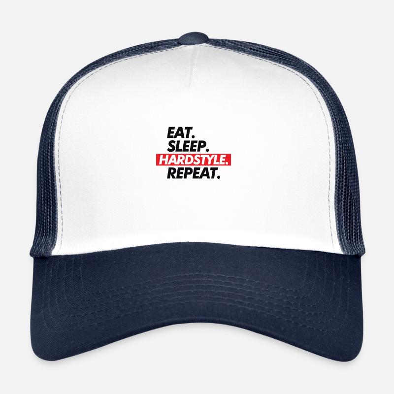 Manger Sommeil Hardstyle Répéter Casquette trucker 