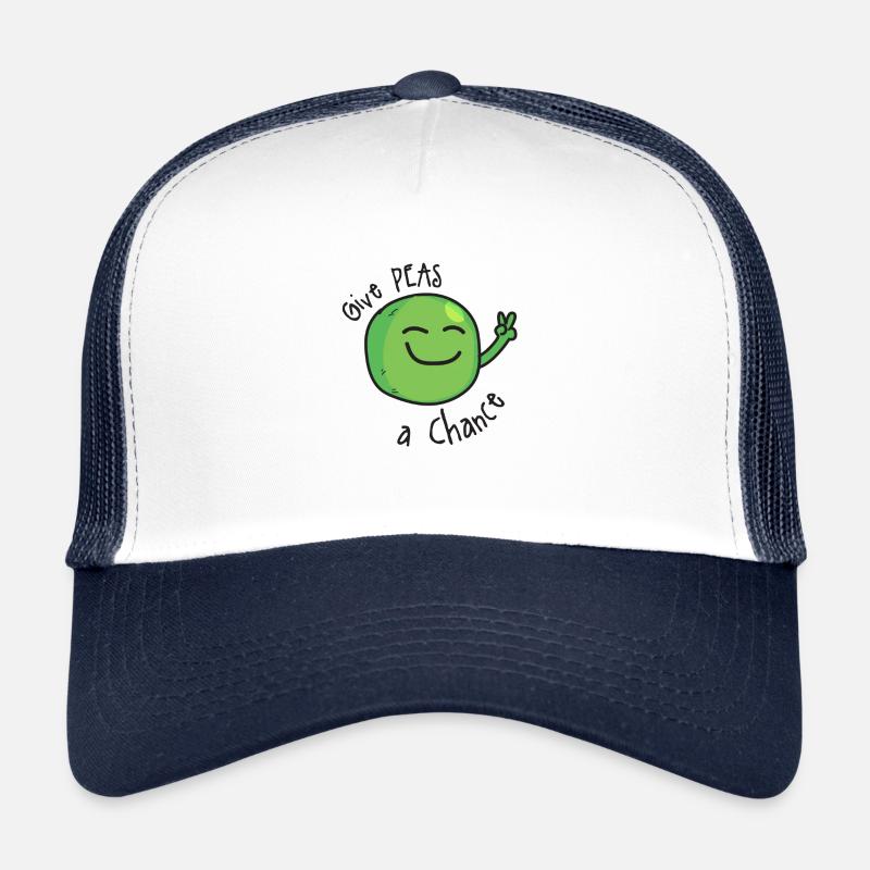 Erbse - Trucker Cap - Weiß/Navy