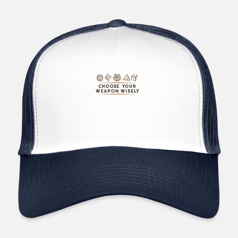 Tabletop Rpg RP W20 Board Game DSA P&P - Trucker Cap - white/navy