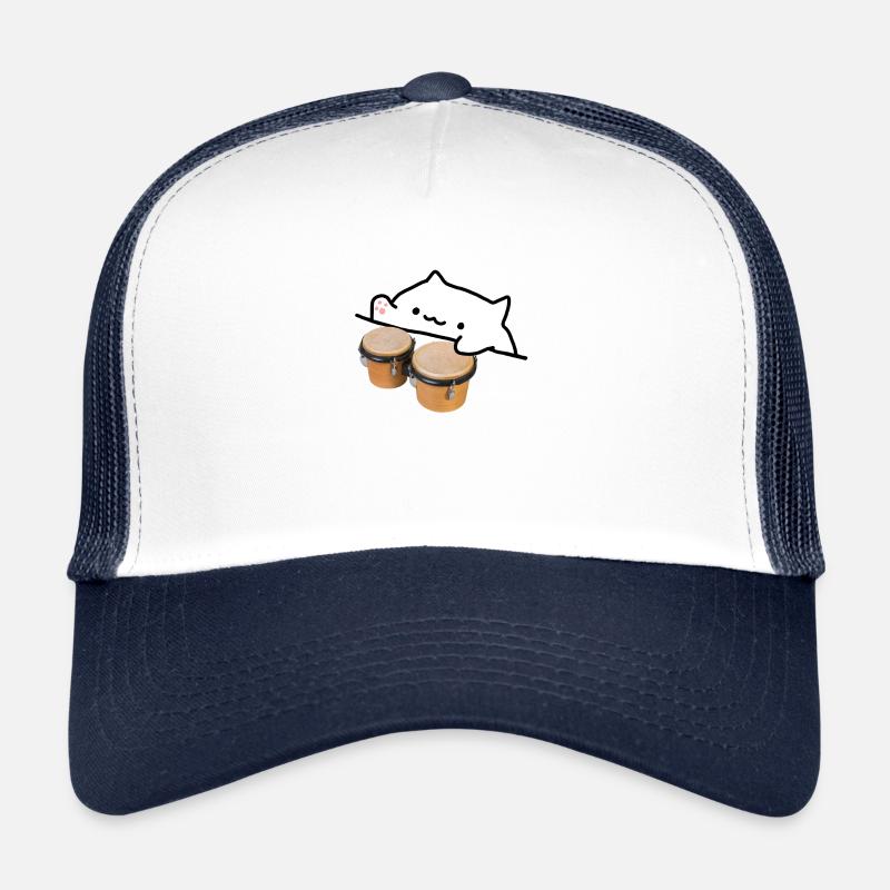 Mèmes Bongo Cat Casquette trucker 