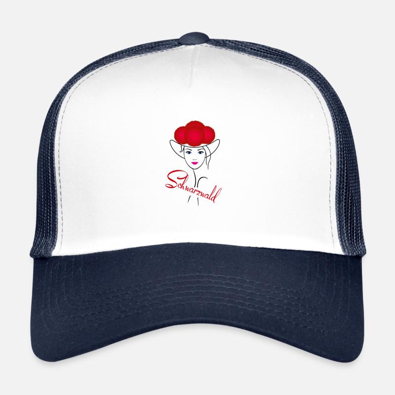 Schwarzwald - Trucker Cap - Weiß/Navy