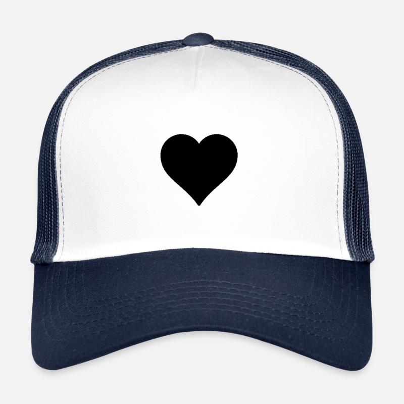 Coeur Noir - Coeur - Noir - Casquette trucker 