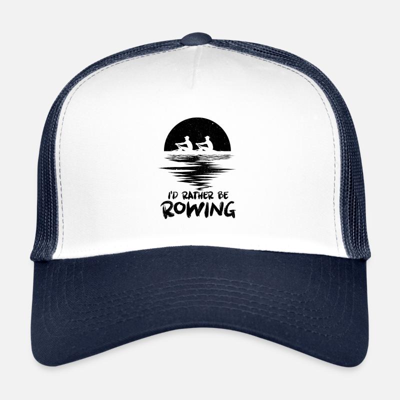 Rudern Rudern Rudern - Trucker Cap - Weiß/Navy