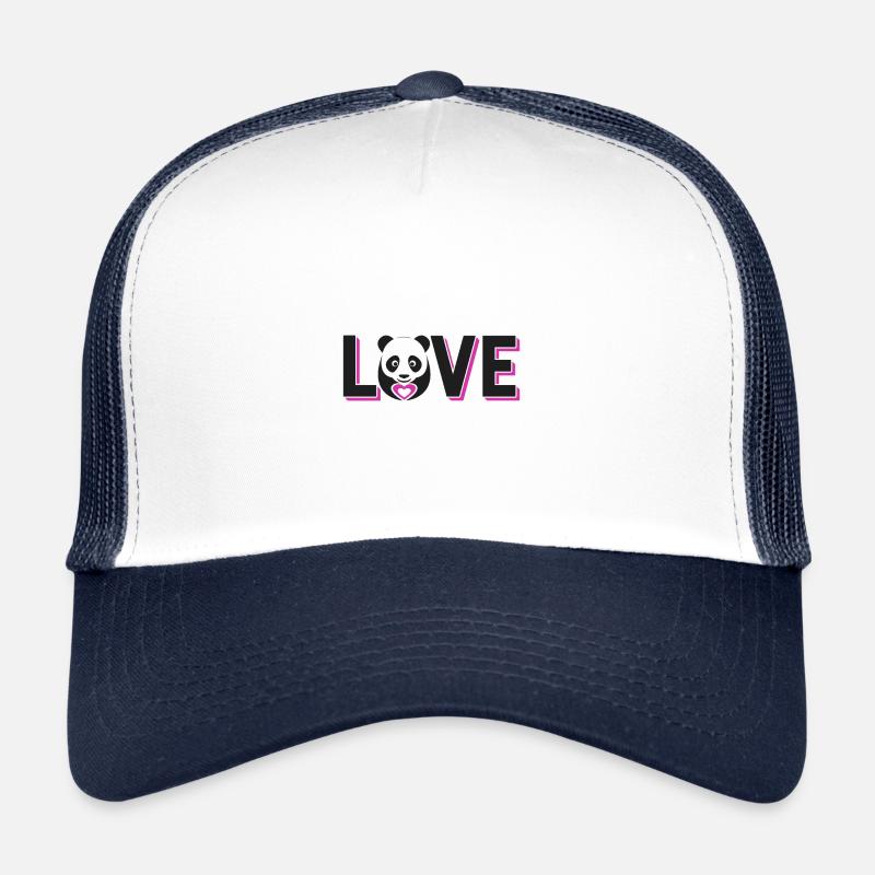 Panda bear love Trucker Cap