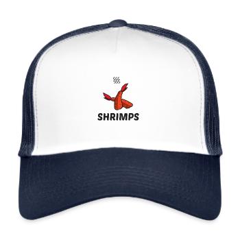 Shrimps Shrimpstag Shrimp Eating Shrimp - Trucker Cap - white/navy - Front