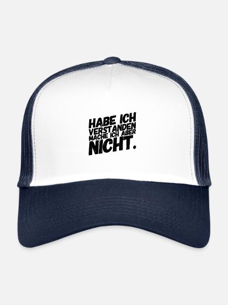 Bürohumor Büro Lustige Witzige Sprüche Frech - Trucker Cap - Weiß/Navy