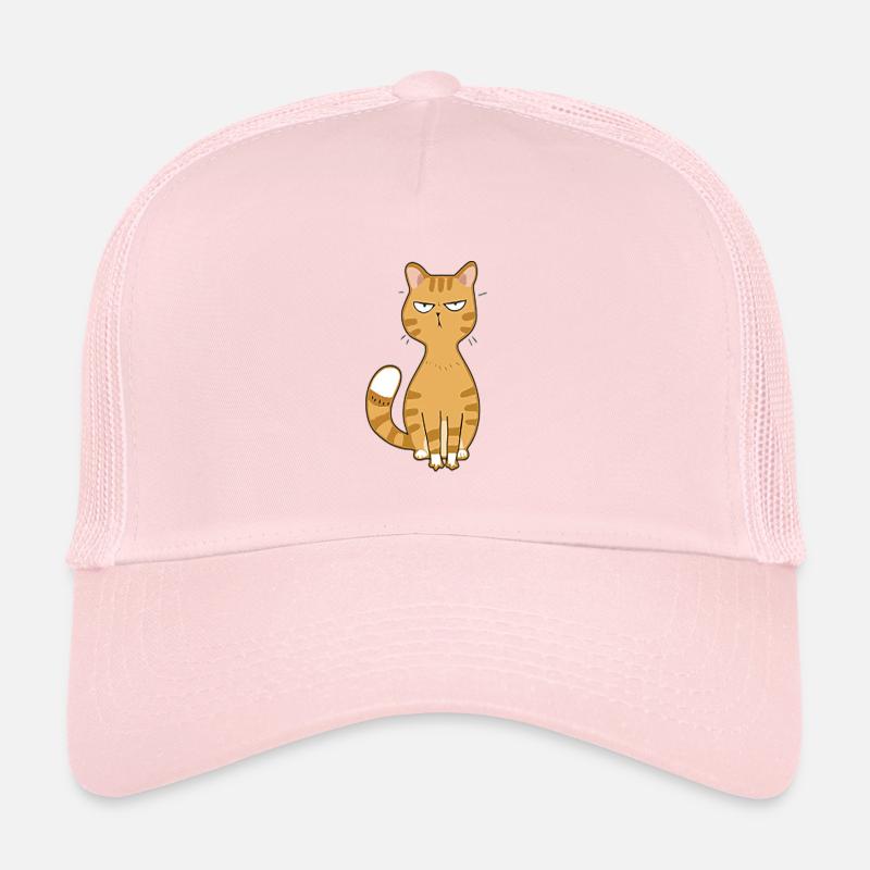 Cat angry or cute Trucker Cap