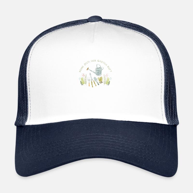 Gärtner Spruch - Trucker Cap - Weiß/Navy