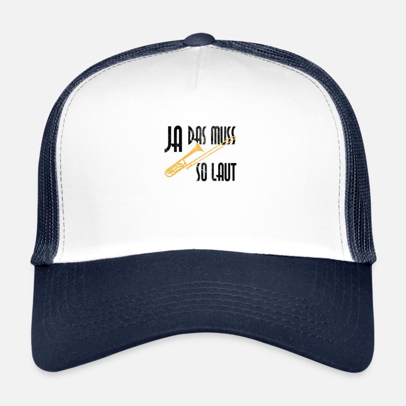 Posaune Spieler - Trucker Cap - Weiß/Navy