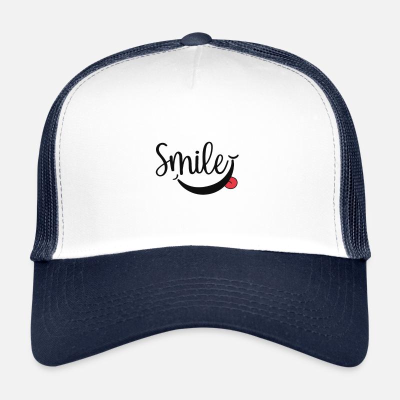 Police de sourire Casquette trucker 