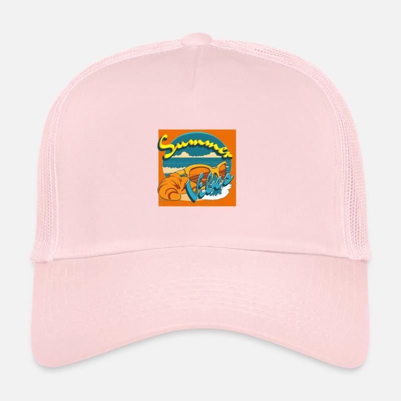Ambiance estivale Style rétro Casquette trucker 