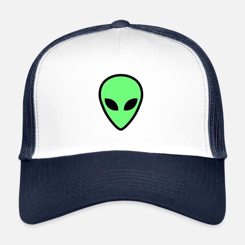 visage extraterrestre 3 - Casquette trucker - blanc/marine