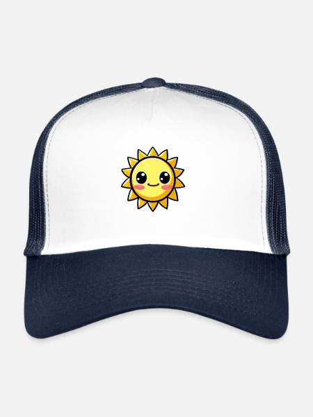 Sun - Trucker Cap - white/navy - Front