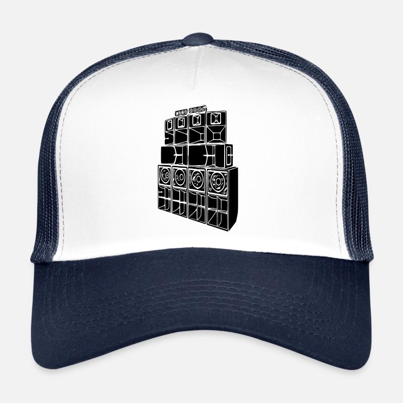 sound system - Trucker Cap - white/navy