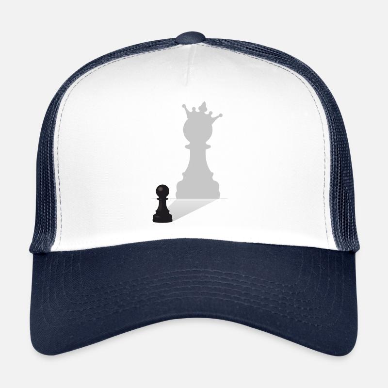 Roi des pions d'échecs Casquette trucker 