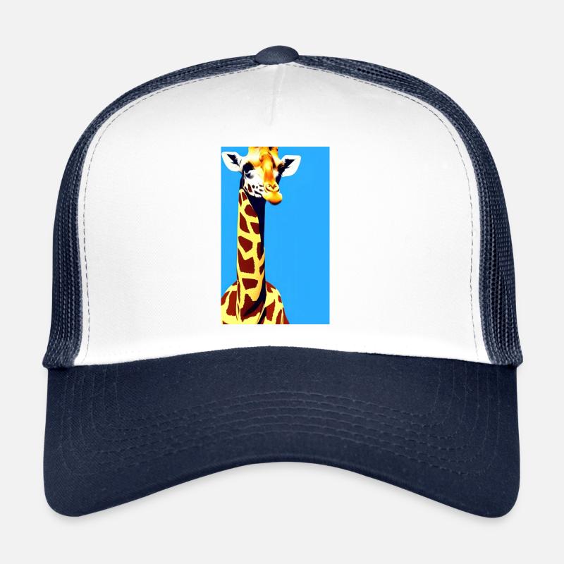 Dessin de bande dessinée Girafe Girafe Casquette trucker 