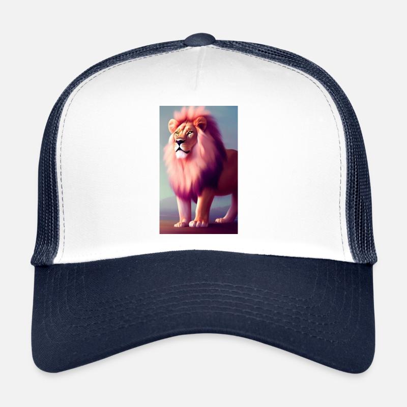 Dessin animé d’une lionne queer Casquette trucker 