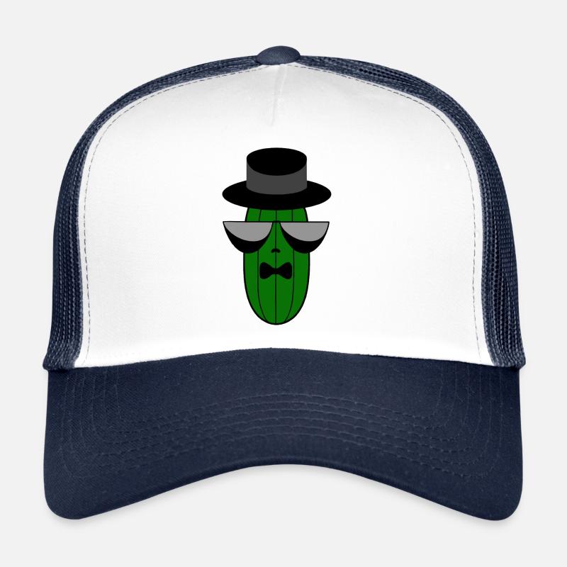 Gangster Mafia Concombre avec poche de lunettes de soleil Casquette trucker 