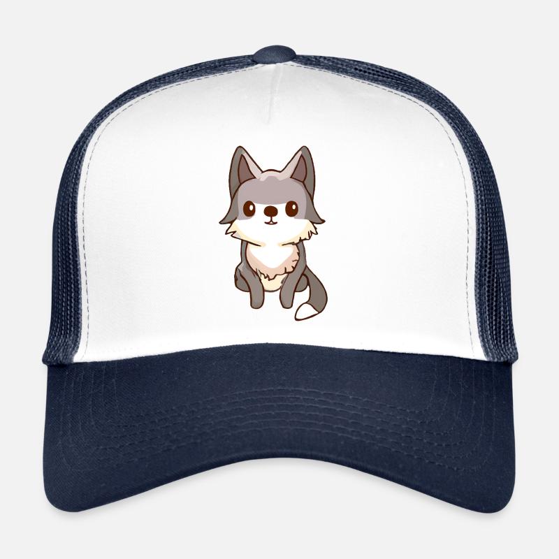 Husky Dog Wolfhound Casquette trucker 