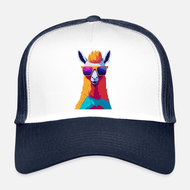 Retro Alpaca Rebellion Trucker Cap