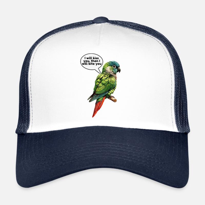 Drôle de conception de conure à joues vertes Casquette trucker 