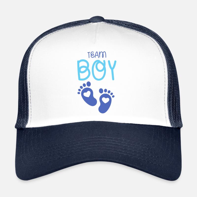 Team Boy ! - Casquette trucker  - blanc/marine