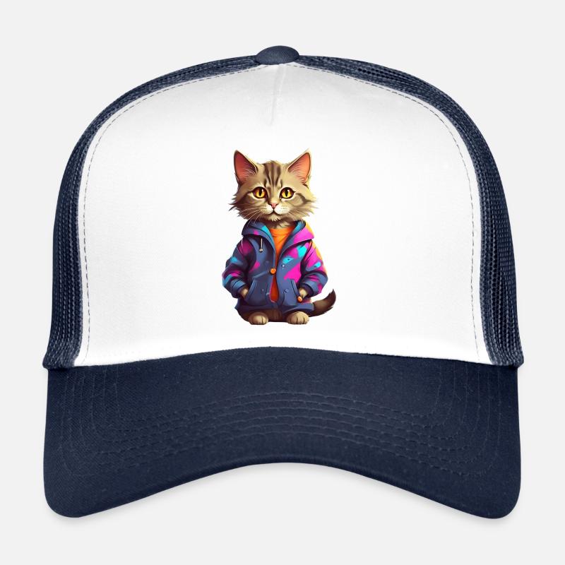 Stylish Urban Cat Trucker Cap